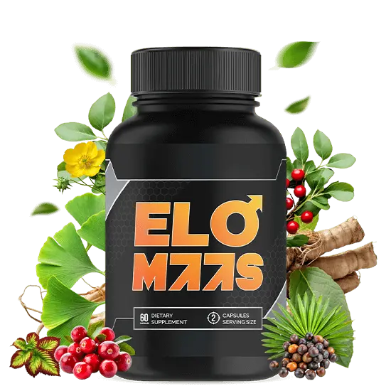 ELOMAAS natural male enhancement supplement bottle