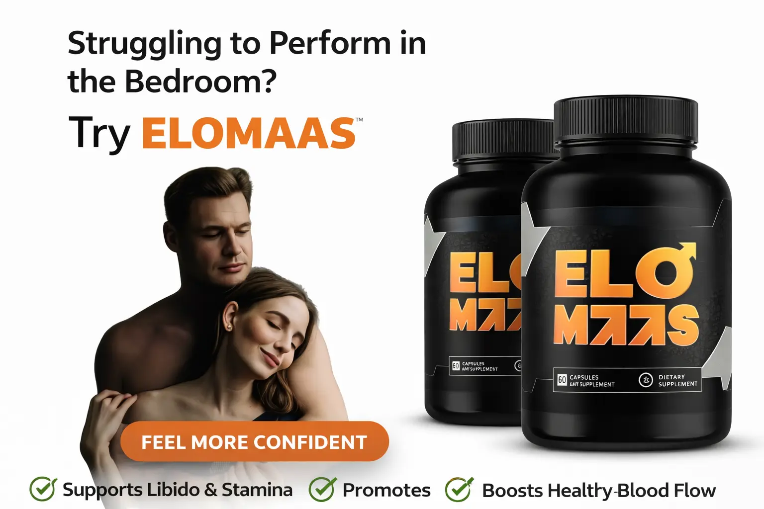 ELOMAAS Prostate Health Supplement Bottle